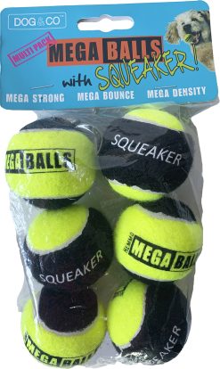 1.8" SQUEAKER balls (pack of 6)