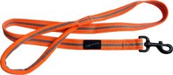 sports padded lead 3/4" x 150cm orange