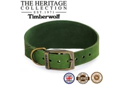 TIMBERWOLF GREYHOUND COLLAR GREEN 34-43CM