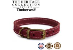 Timberwolf Leather Collar Raspberry 26-31cm Size 2