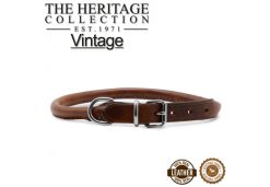 Round Leather Collar Chestnut 39-48cm Size 5
