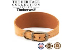 Timberwolf Whippet Leather Collar Mustard 30-34cm