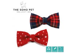 Tartan/Star Patterned Bow Tie