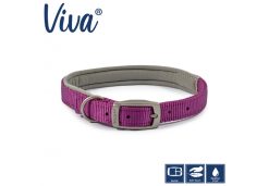 Padded Viva Collar Purple 39-48cm Size 5
