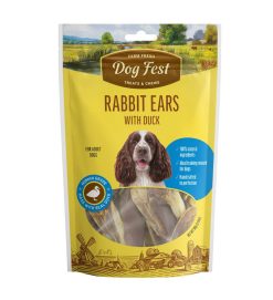 Pet Fest Rabbit Ears With Duck Dog Treats