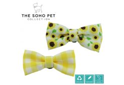 Sunflower / Yellow Check Patterned Bow Tie