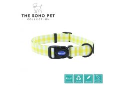 Yellow Check Patterned Collar S