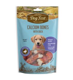 Pet Fest Calcium Bones with Duck Puppy Dog Treat