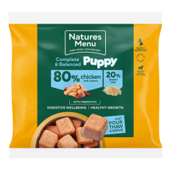 Natures Menu 80% Puppy Chicken, Salmon & Rice Nuggets 1kg