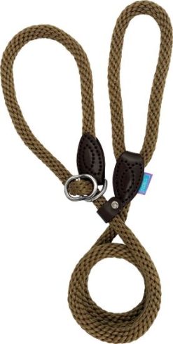 DOG & CO 14mm Softtouch Slip Rope Lead KHAKI