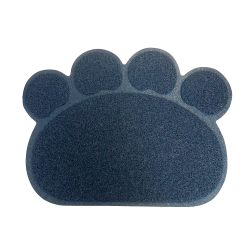 HP Paw Shaped Pet Feeding Mat Dark Blue Lge