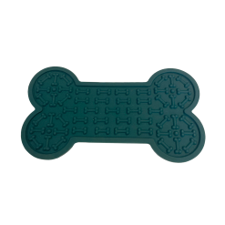 HP Silicone Pet Lick Mat  Green Bone Sml