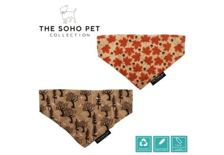 Maple Leaf/Woodland Patterned Bandana