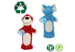 Bottle Buddy Elephant And Monkey Dog Toy