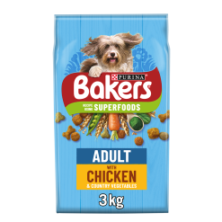 Bakers Adult Dog Food Chicken and Vegetable 3KG