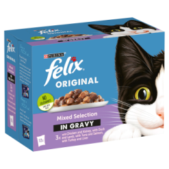 Felix Cat Food Mixed Selection In Gravy 12X85G