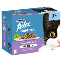 Felix Senior Cat Food Mxd Chkn In Jelly 12X100G