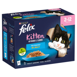 Felix As Good As It Looks Kitten Fish 12X85G