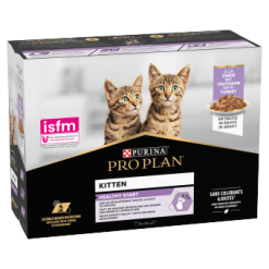 PRO PLAN? Kitten 1-12M Healthy Start with Turkey in Gravy Wet Cat Food Pouches 10x85g