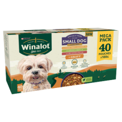 Winalot Small Dog Wet Pouch in Gravy Beef / Chicken & Lamb 40x100G