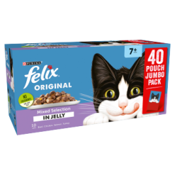 Felix Senior Cat Food Mixed Selection In Jelly 40X85G