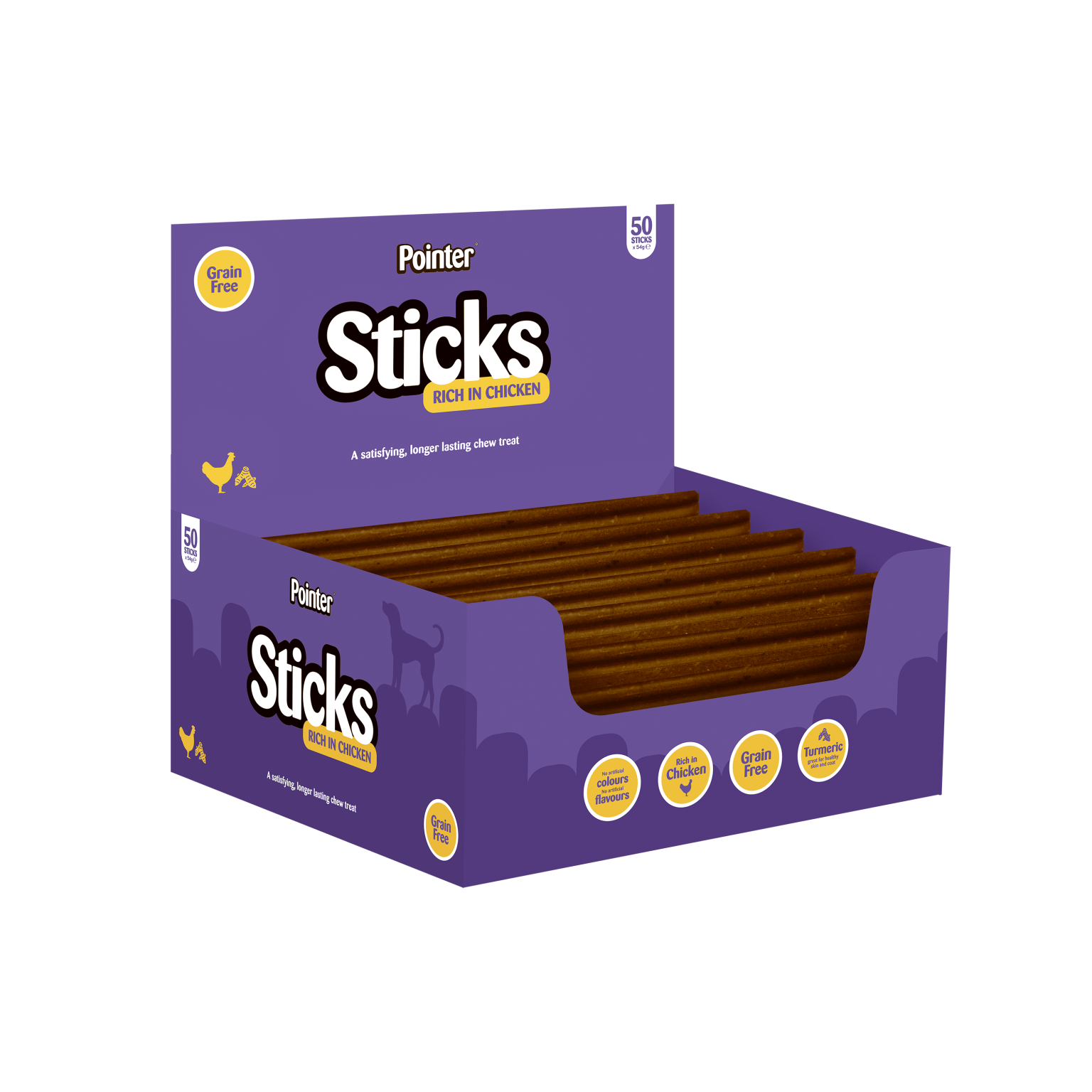 Pointer Chicken Sticks 50’S – Exe Valley Pet Foods Trade Site
