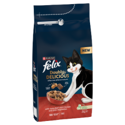 Felix Doubly Delicious Beef, Chicken & Veg 2kg