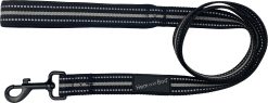 sports padded lead 3/4" x 150cm black