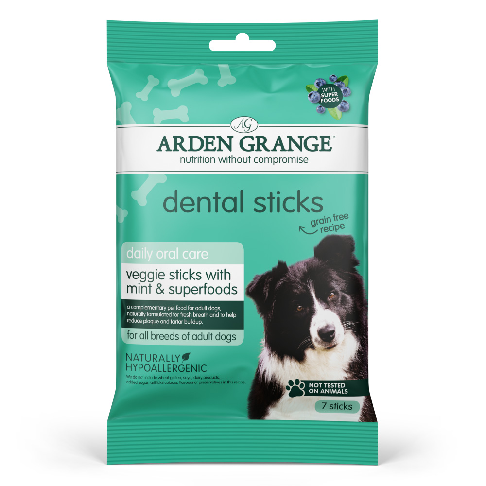Arden Grange Dental Sticks Veggie with mint & superfoods 180g