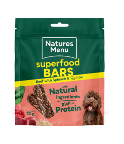 Natures Menu Superfood Bars Beef 70G
