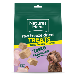 Natures Menu Freeze Dried Turkey Dog Treats 40g
