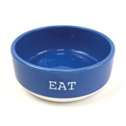 Azure Blue Eat Pet Dog Bowl 16.5cm