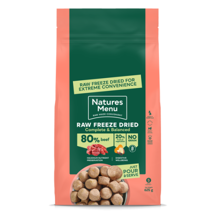 Nature Menu Freeze Dried C&B BEEF 625g