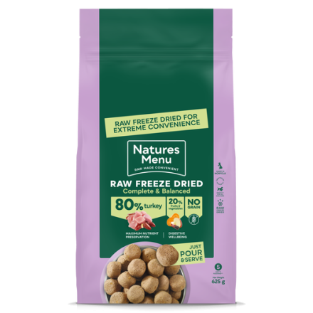 Nature Menu Freeze Dried C&B TURKEY 625g