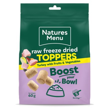 Natures Menu Freeze Dried TURKEY Toppers 40g