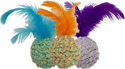 H&B Ball and Feathers Rattle Catnip Cat Toy (Mixed)