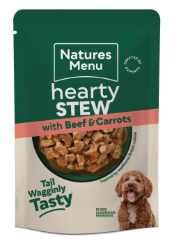 Natures Menu Stew Dog Wet Pouches Beef 8x100g