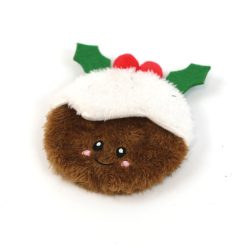 HP  Christmas Pudding Unstuffed Crinkle Dog Toy