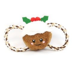 HP  Christmas Pudding Tug of War Rope Dog Toy