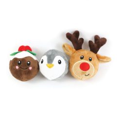 HP  Festive Characters Covered Tennis Balls Tough Dog Toy