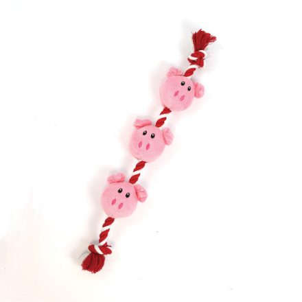 HP  String of Piglets Rope Dog Toy