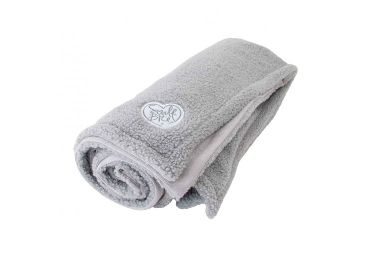 Small Bite Teddy Bear Blanket Pebble