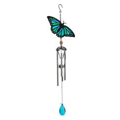 Suncatcher Cyan Butterfly Wind Chime