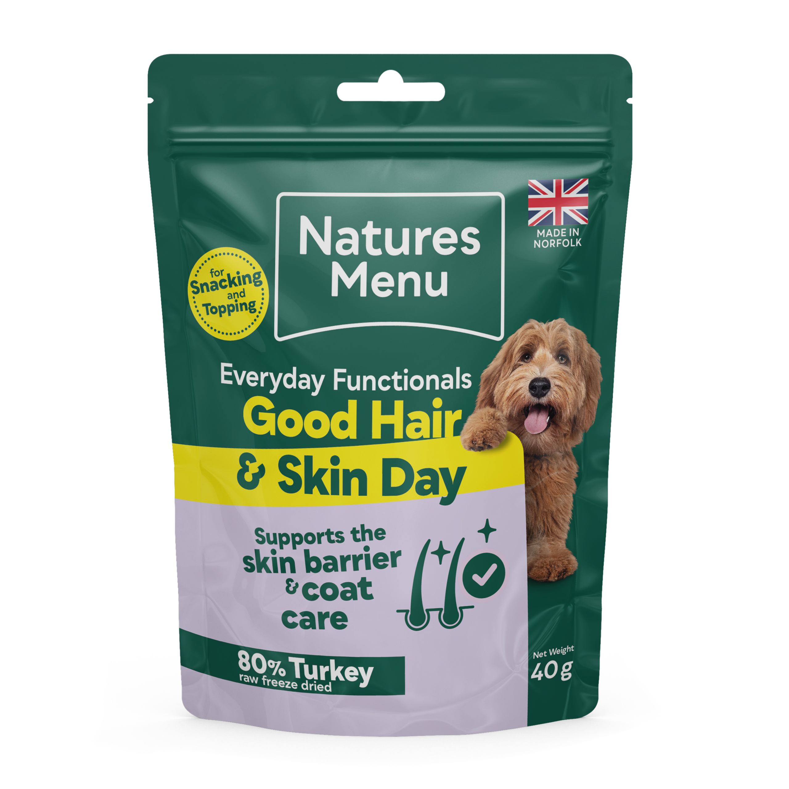 Natures Menu Freeze Dried Good Hair & Skin Day Treat 40g