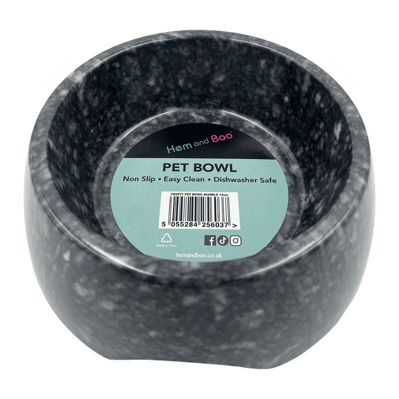 H&B 18cm Marble/Granite Feeding Bowl